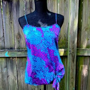 Nicole Miller strappy satin top